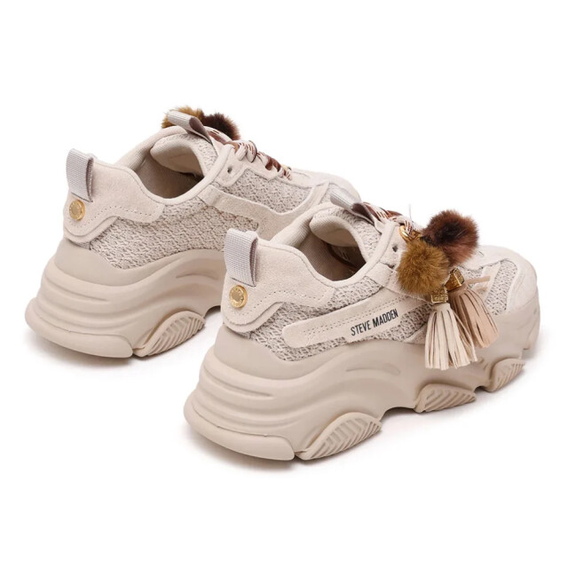 Steve Madden Possession-ppe bone suede dames sneaker SM11005732-290 large