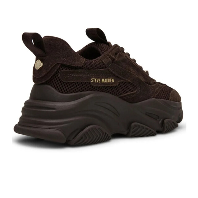 Steve Madden Possession-e chocolate brown dames sneaker SM19000033-CHN large