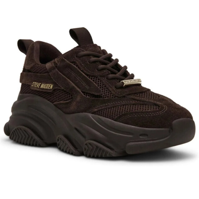 Steve Madden Possession-e chocolate brown dames sneaker SM19000033-CHN large