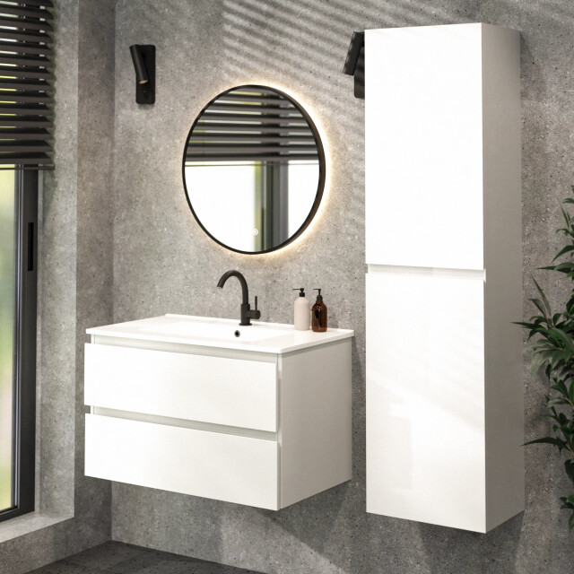 Mirlux Badkamermeubelset avello 80cm glanzend wastafel 3627165 large