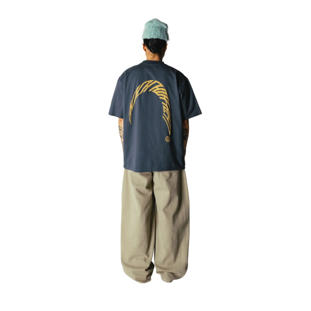 Woodbird Wbbaine warp tee 2626-416 slate blue 2626-416 large