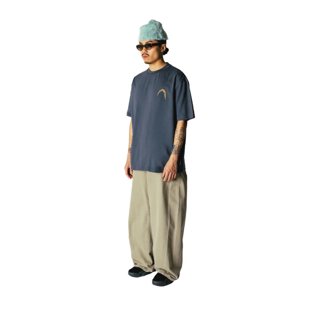 Woodbird Wbbaine warp tee 2626-416 slate blue 2626-416 large