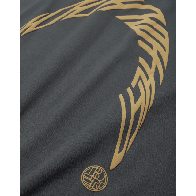 Woodbird Wbbaine warp tee 2626-416 slate blue 2626-416 large