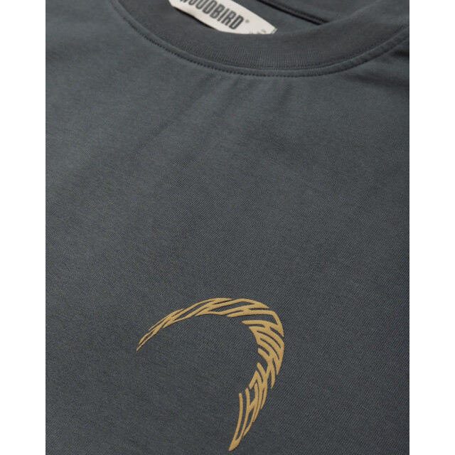 Woodbird Wbbaine warp tee 2626-416 slate blue 2626-416 large