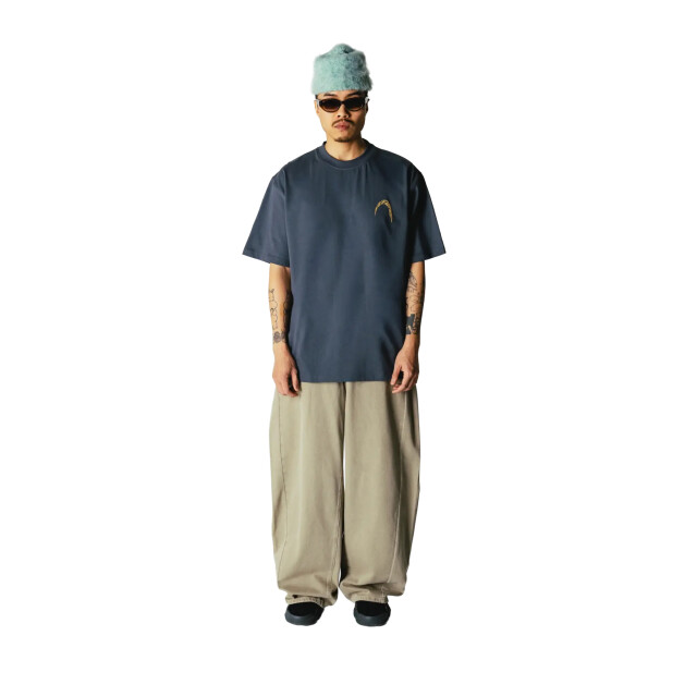 Woodbird Wbbaine warp tee 2626-416 slate blue 2626-416 large