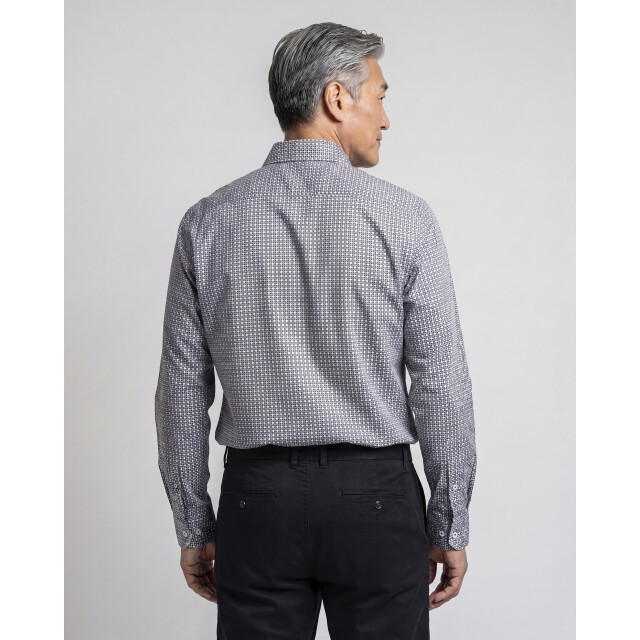 Campbell Casual overhemd donker 107640-001-L large