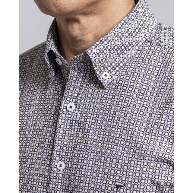 Campbell Casual overhemd donker 107640-001-L large