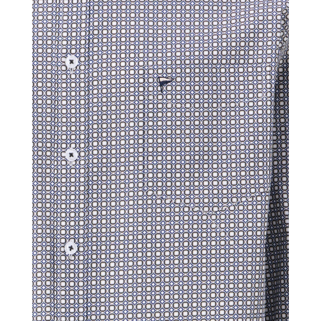 Campbell Casual overhemd donker 107640-001-L large