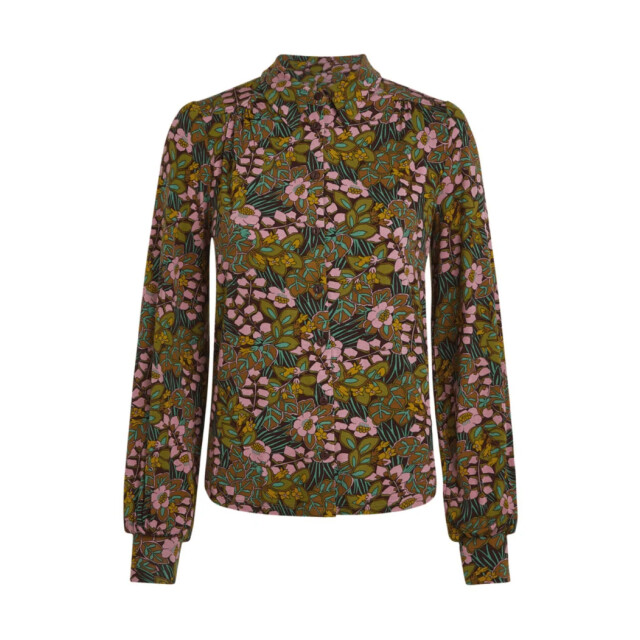 King Louie Carina blouse sierra bitter chocolate 10957 10957 large