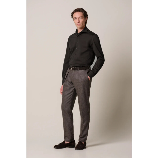 Profuomo shirt x-cutaway sf ppxh30021f h2 dark brown 05631.870.0003 large