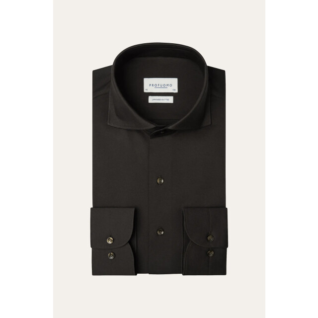 Profuomo shirt x-cutaway sf ppxh30021f h2 dark brown 05631.870.0003 large
