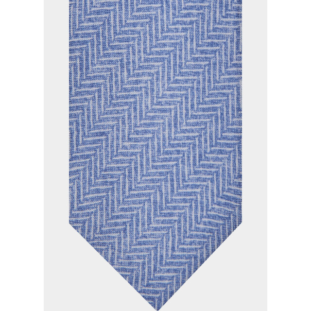 Profuomo Stropdas tie silk print light blue ppwa30022/b 211750 large