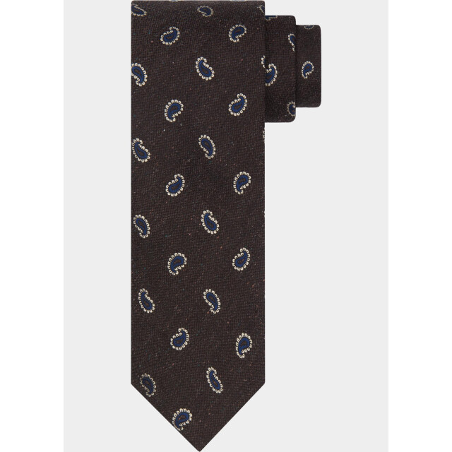 Profuomo Stropdas tie silk woven brown ppwa30006/a 211744 large