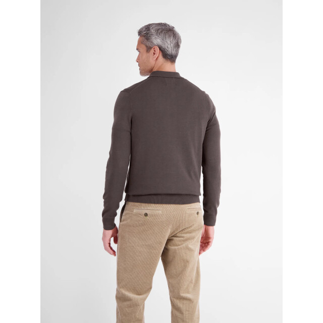 Lerros Heren trui 2685242 787 timber brown Lerros Polo 2685242 787TimberBrown large