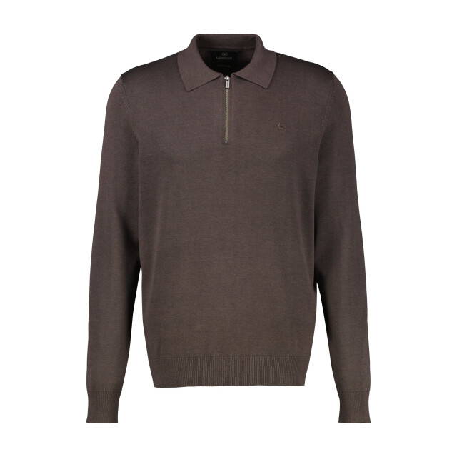 Lerros Heren trui 2685242 787 timber brown Lerros Polo 2685242 787TimberBrown large