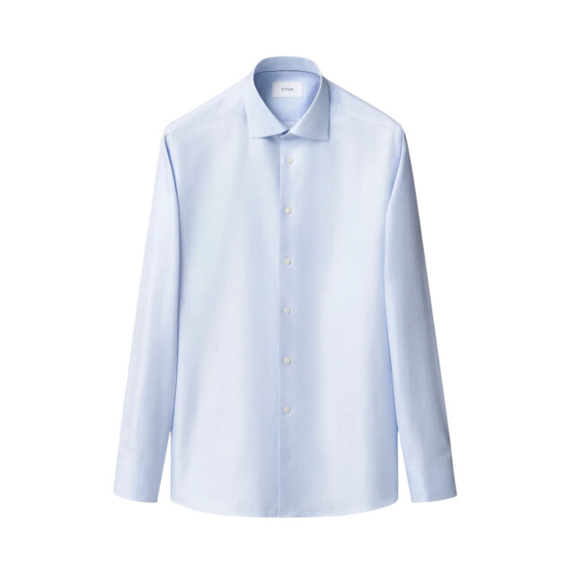 Eton Herringbone signature twill lange mouw overhemden 100015800 100015800 large