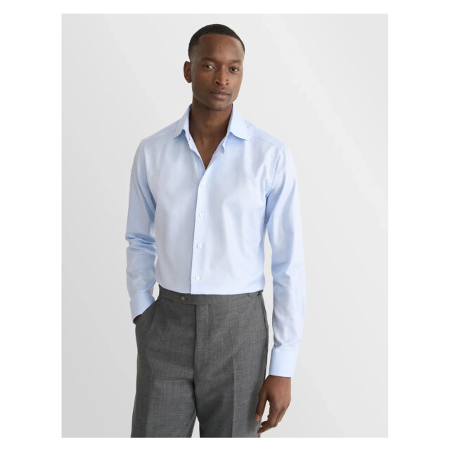 Eton Herringbone signature twill lange mouw overhemden 100015800 100015800 large