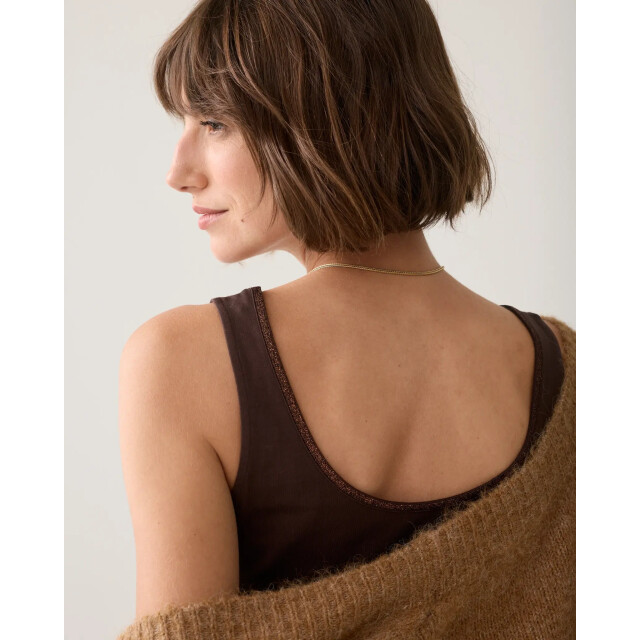 Summum 3s5244-30366 754 reversible top organic cotton elastane basic dark chocolate 3s5244-30366 754 large