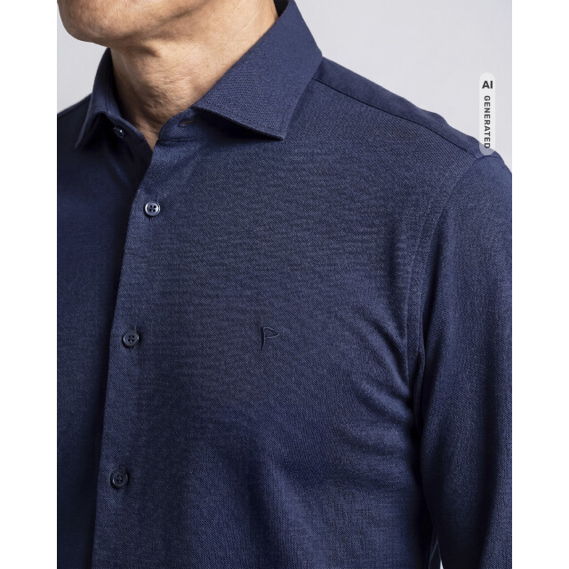 Campbell Casual overhemd donker 107638-001-L large