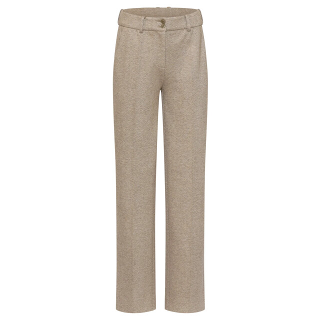 Smashed Lemon Wide leg broek van geweven stof met visgraatstructuur | 8718679074414 large
