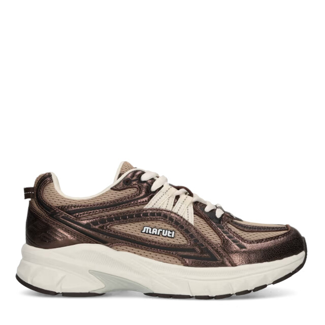 Maruti Nola leather brown metallic lage sneakers dames 66.1895.01-DP0 large