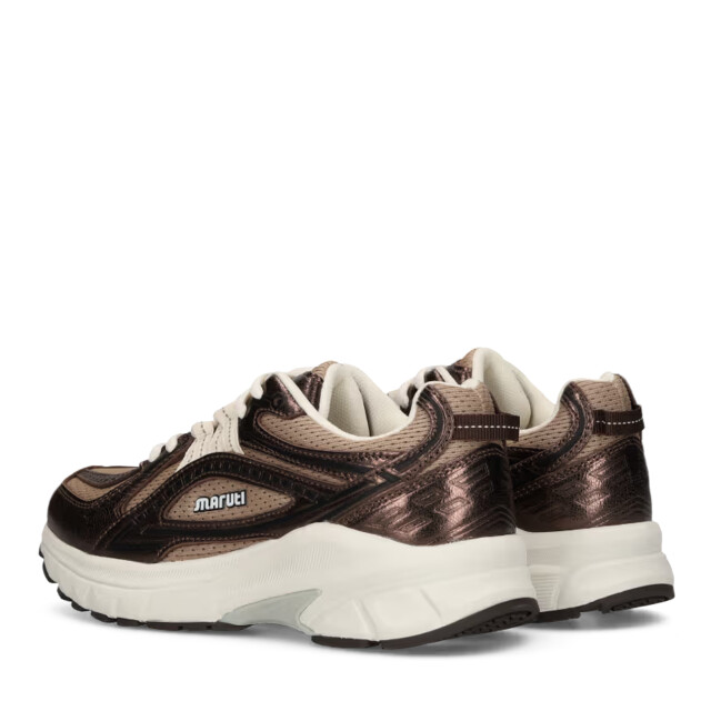 Maruti Nola leather brown metallic lage sneakers dames 66.1895.01-DP0 large