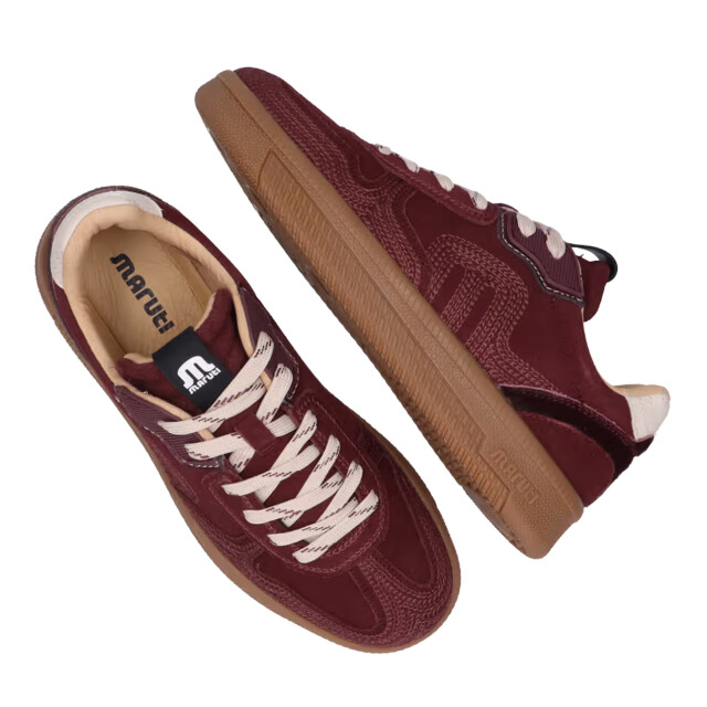 Maruti Yale embroidery bordo lage sneakers dames 66.1844.05-F36 large