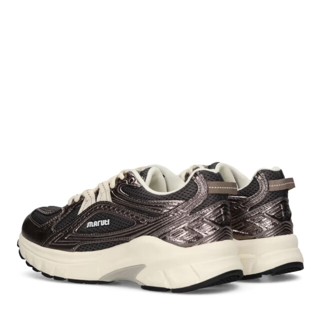 Maruti Nola leather metallic anthracite lage sneakers dames 66.1895.01-N24 large