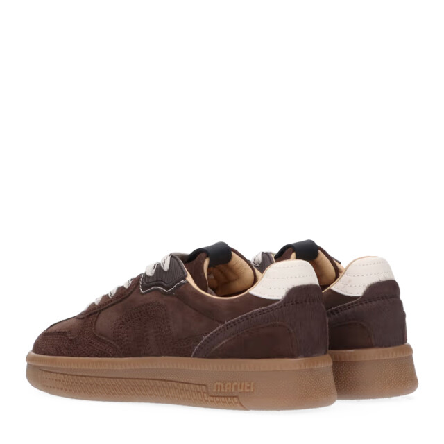 Maruti Yale embroidery dark brown lage sneakers dames 66.1844.05-D19 large