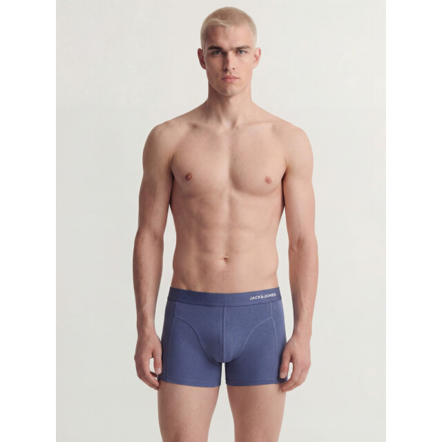 Jack & Jones Heren boxershorts trunks jaccomo bamboe effen 3-pack donkergroen/blauw/zwart 12300848-Pine Grove large