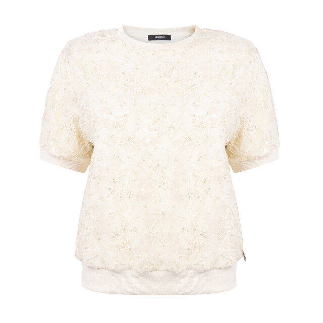 Jansen Amsterdam Top korte mouw blanche w26 JANSEN Amsterdam Top korte mouw BLANCHE W26 large