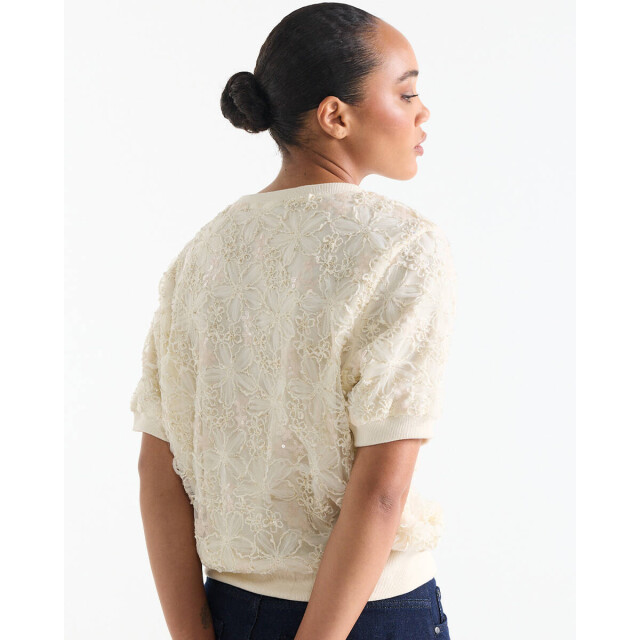 Jansen Amsterdam Top korte mouw blanche w26 JANSEN Amsterdam Top korte mouw BLANCHE W26 large