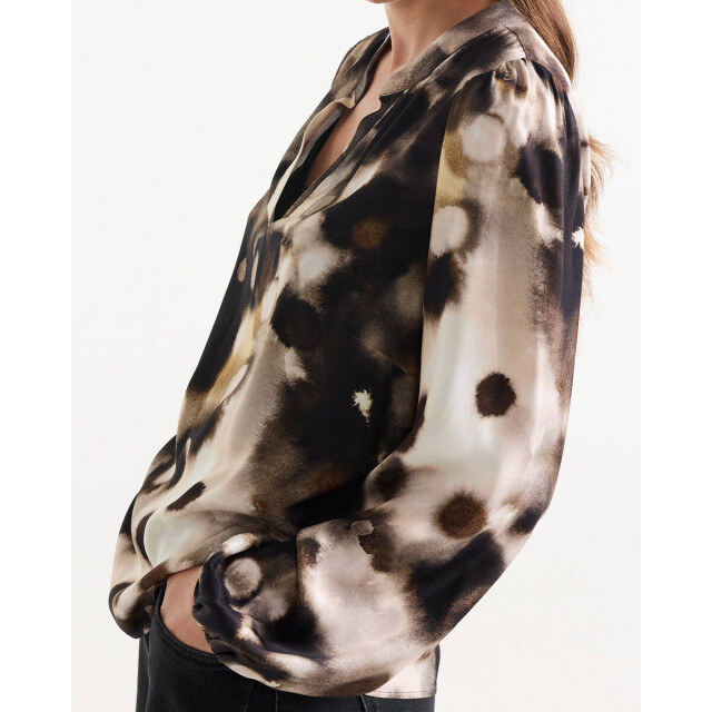 Jansen Amsterdam Blouse lange mouw jet w26 JANSEN Amsterdam Blouse lange mouw JET W26 large