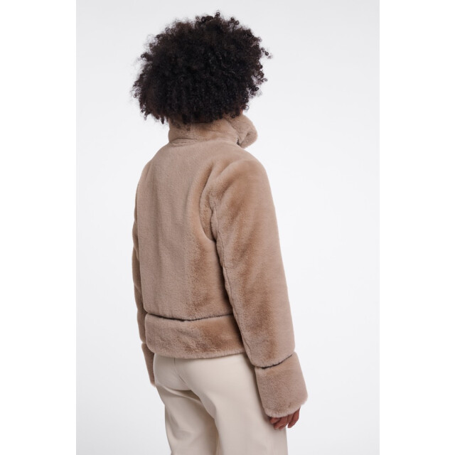 Rino & Pelle short faux fur jacket lambra 999021 oat 06111.820.0146 large