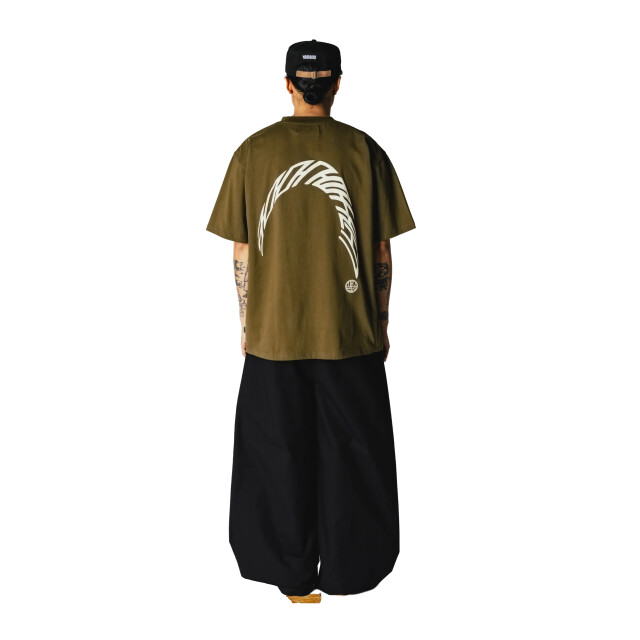 Woodbird baine warp tee 2626-416 dark olive 05011.368.0019 large