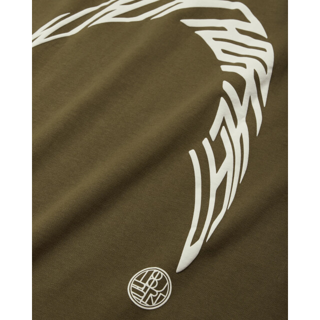 Woodbird baine warp tee 2626-416 dark olive 05011.368.0019 large