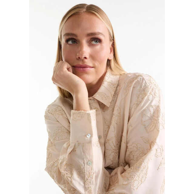 Jansen Amsterdam Bibi blouse sand Bibi large