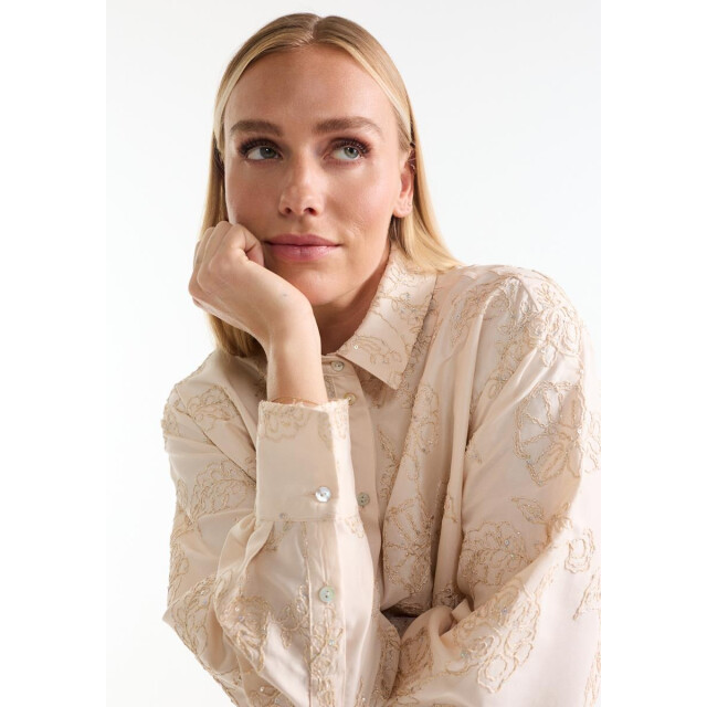 Jansen Amsterdam Bibi blouse sand Bibi large
