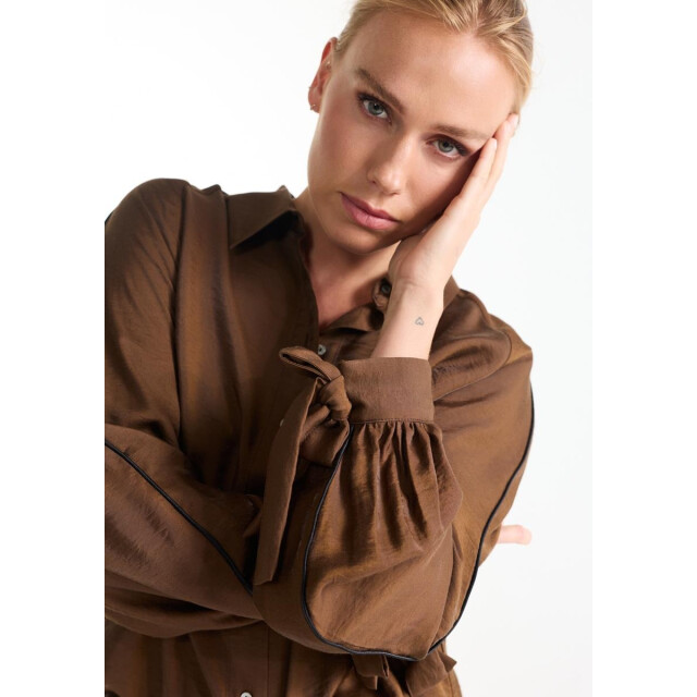 Jansen Amsterdam Indie blouse w26-000180 camel W26-000180 large