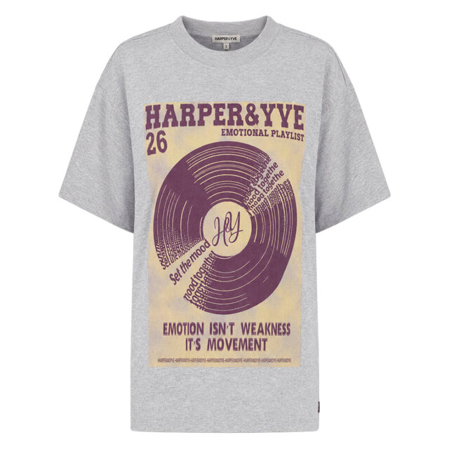 Harper & Yve T-shirt aw6y305 playlist Harper & Yve T-shirt AW6Y305 PLAYLIST large