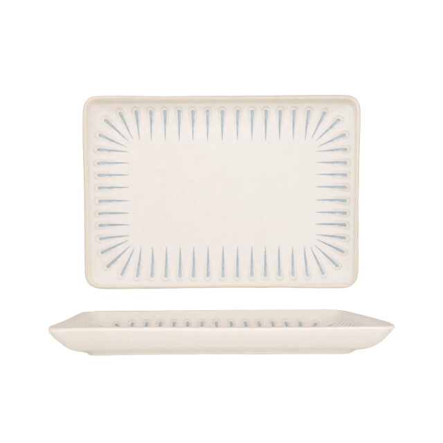 Rinart Serveerschaal sierra porselein 30x22 cm set van 2 3691833 large