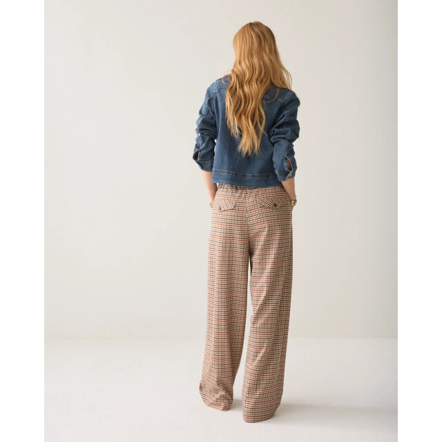 Summum 4s3042 12496 120 trousers check goji berry 4s3042 12496 120 large