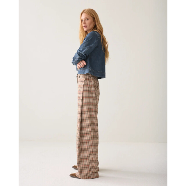 Summum 4s3042 12496 120 trousers check goji berry 4s3042 12496 120 large