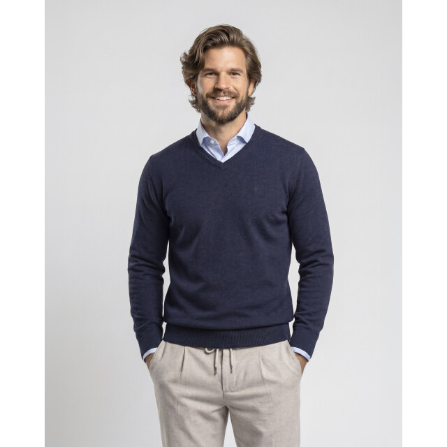 Campbell Trui v-hals donker 107885-001-L large