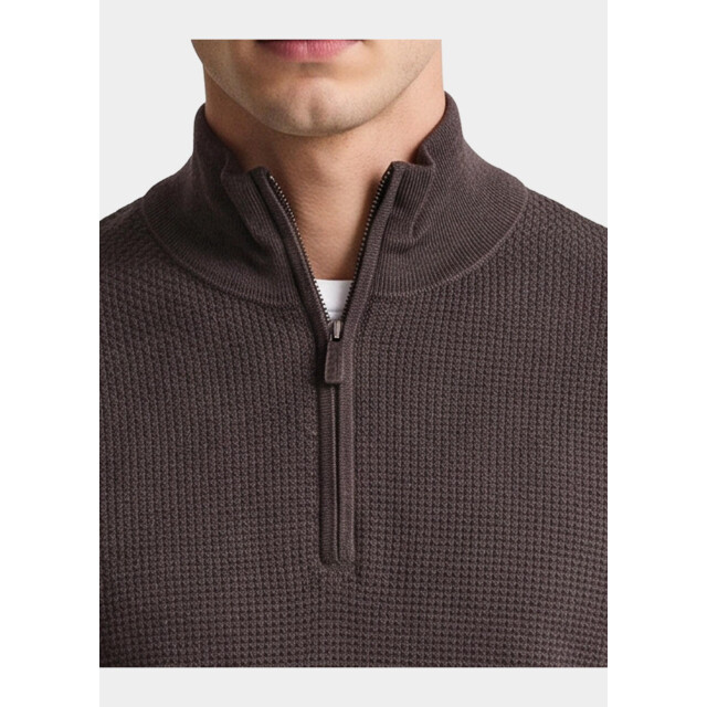 R2 Amsterdam Pullover heren structured half zip 134.zip.001/042 211367 large