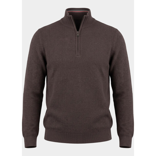 R2 Amsterdam Pullover heren structured half zip 134.zip.001/042 211367 large