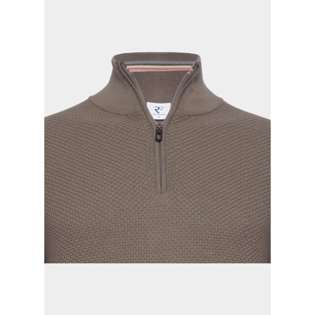 R2 Amsterdam Pullover heren structured half zip 134.zip.001/042 211367 large