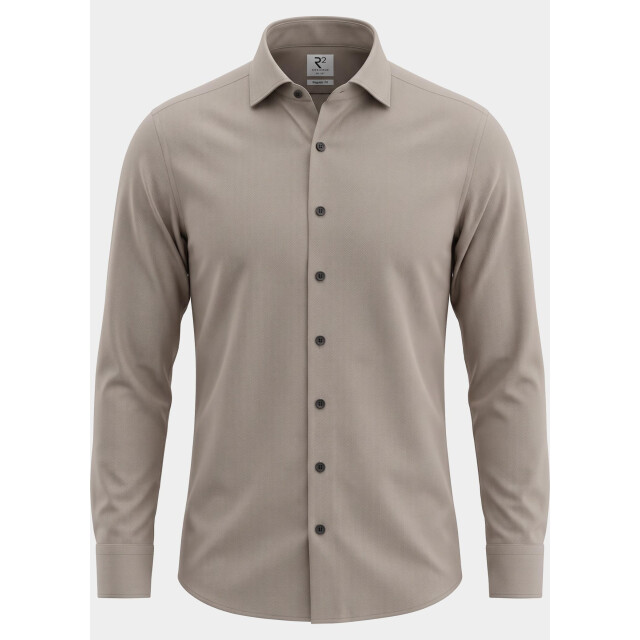 R2 Amsterdam Overhemd heren knitted herringbone shirt 134.wsp.011/045 211361 large