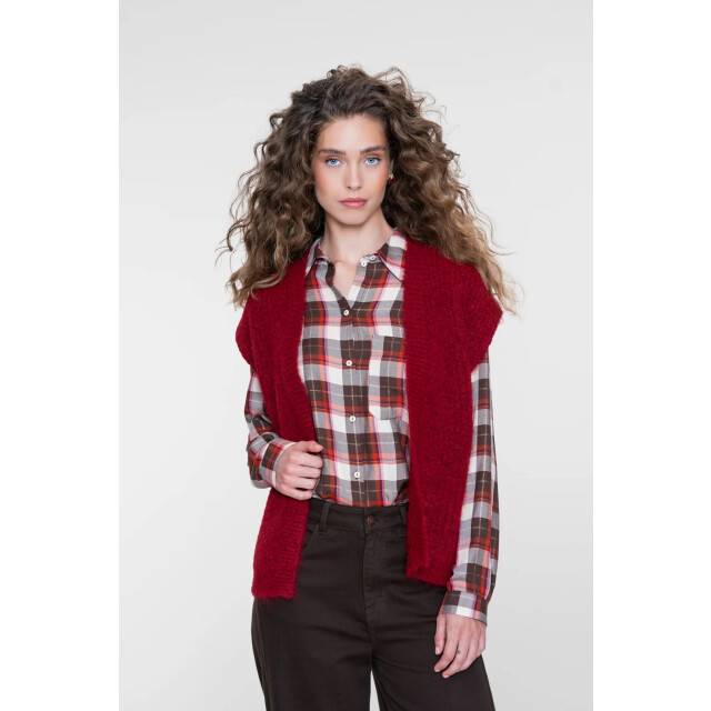 Geisha Mouwloos vest 64534-29 oxblood red 64534-29-460 large