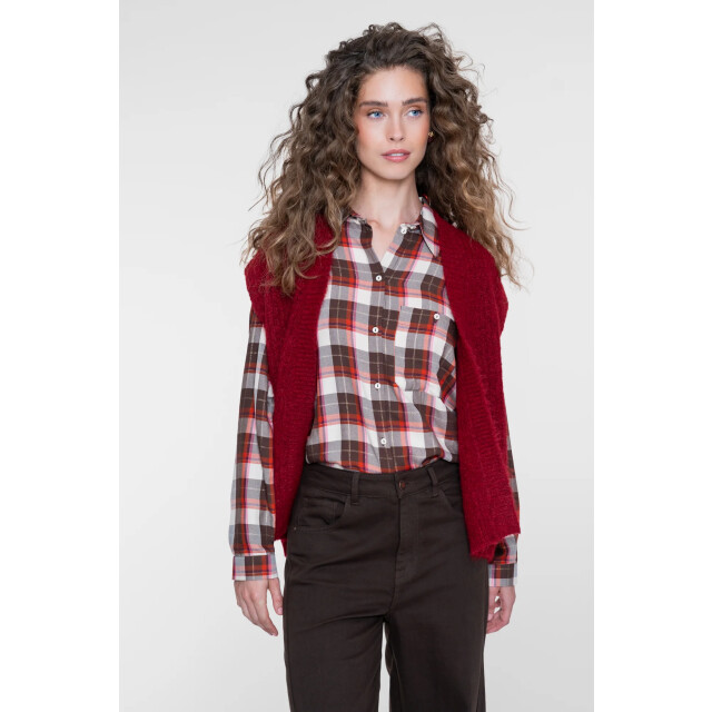 Geisha Mouwloos vest 64534-29 oxblood red 64534-29-460 large